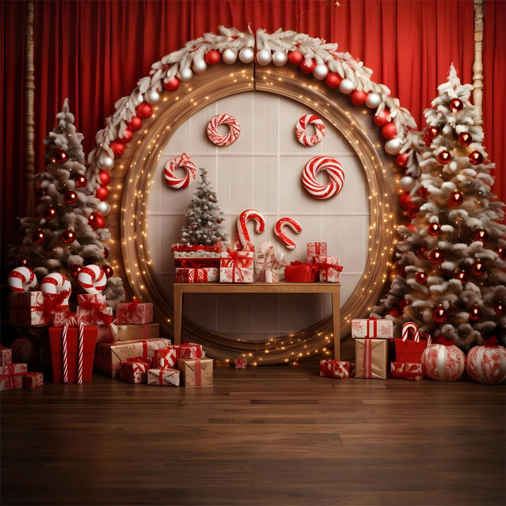 Sfondo Festivo Natalizio Candy Cane Wonderland RR8-228