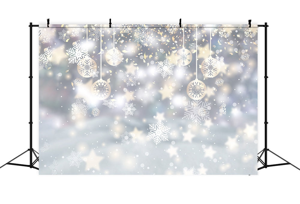 Sfondo Di Decorazione Stella Fiocco Di Neve Di Natale RR8-275