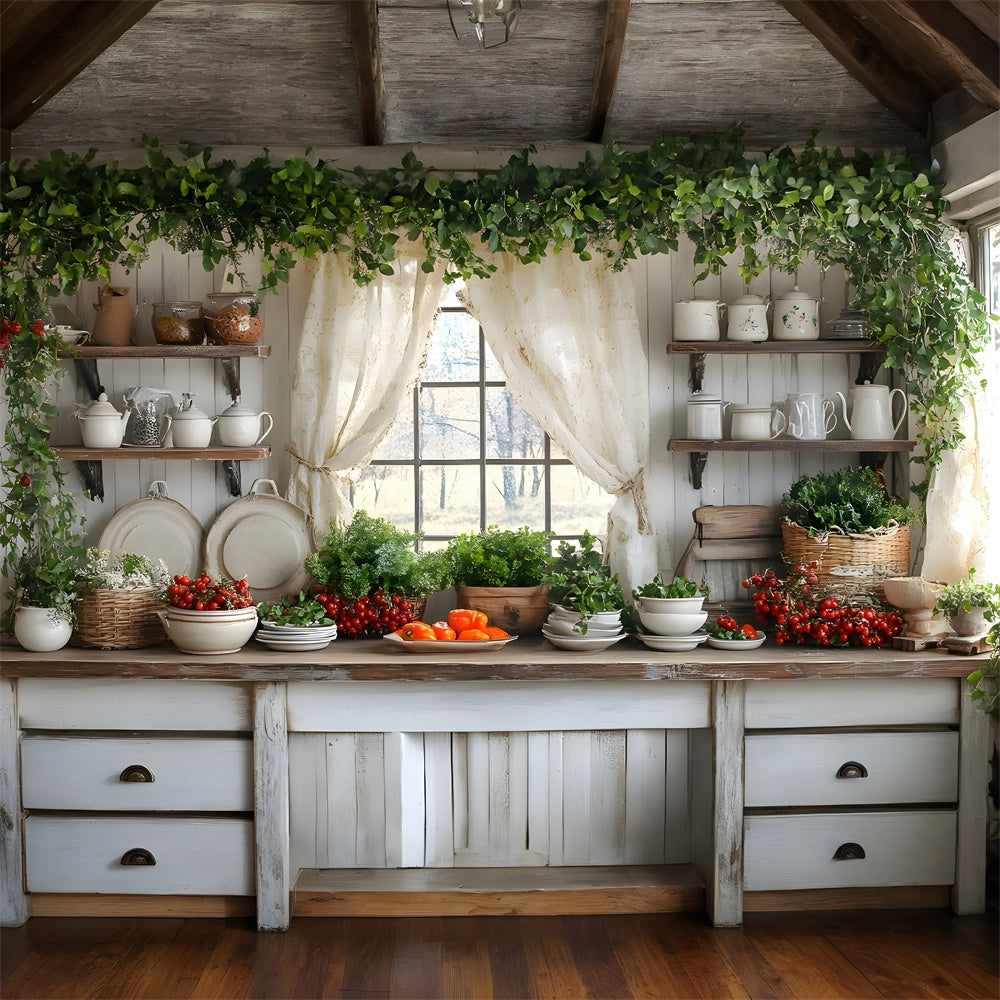 Sfondo Fotografico Per La Cucina Del Raccolto Autunnale RR8-323