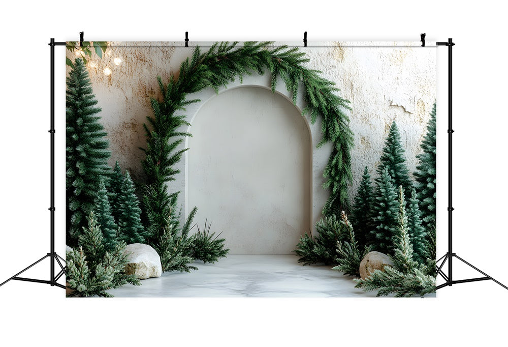 Sfondo Fotografico Con Arco Di Albero Di Natale RR8-347