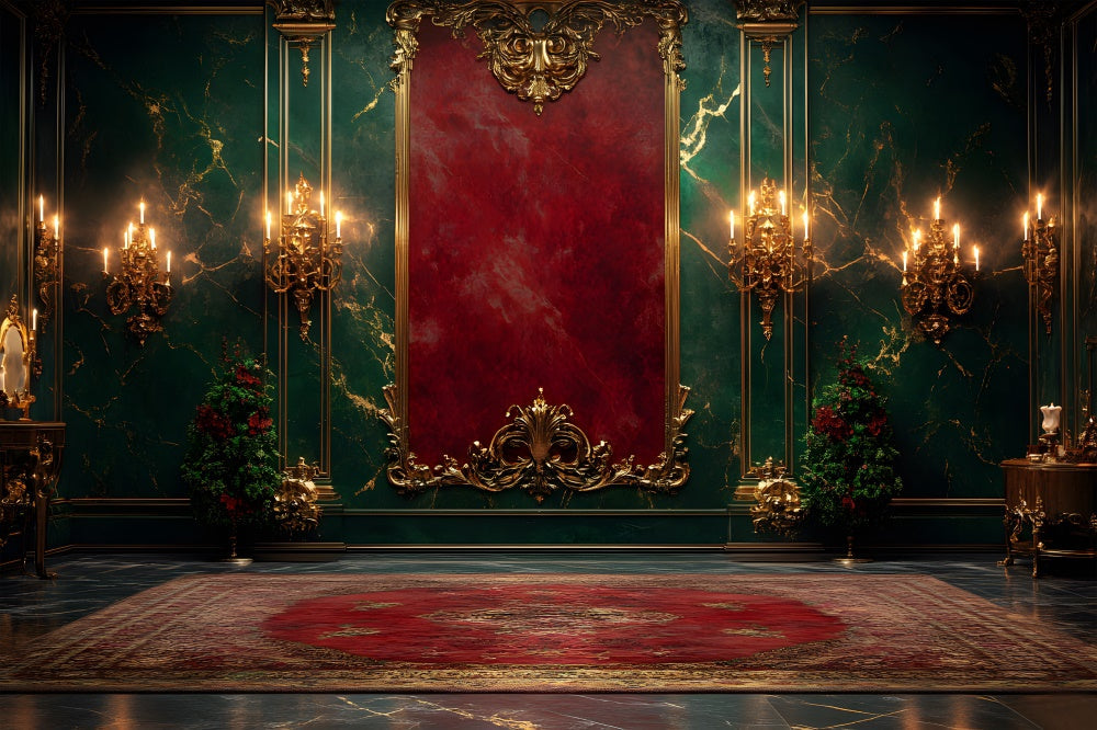 Elegante Sfondo Fotografico Da Parete Natalizio RR8-351