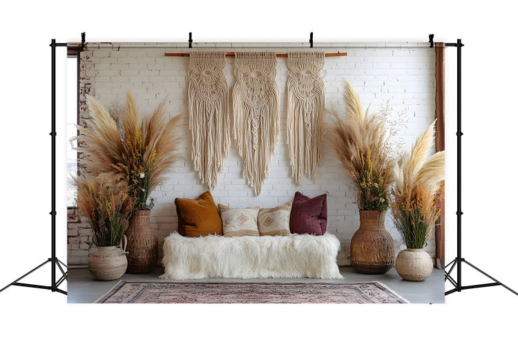 Fondale Rustico In Macrame Boho Lounge RR8-425