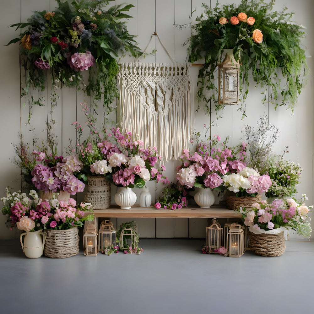 Sfondo Per Decorazioni Murali Floreali Bohemien RR8-436