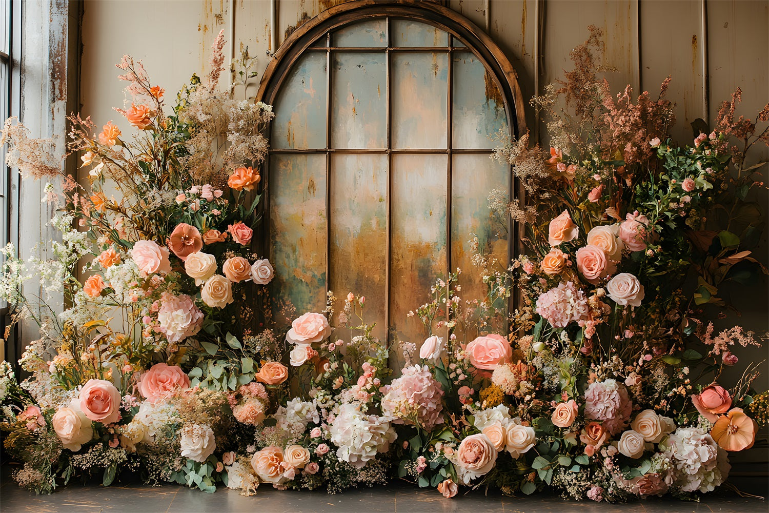 Fascino Rustico Pampa Fiori Boho Sfondo RR8-439