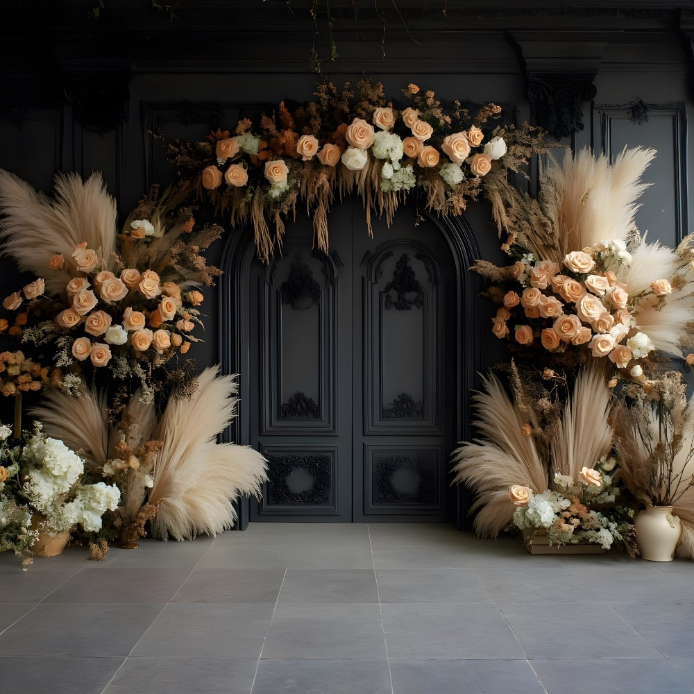 Sfondo Ad Arco Floreale Vintage Bohemien RR8-467