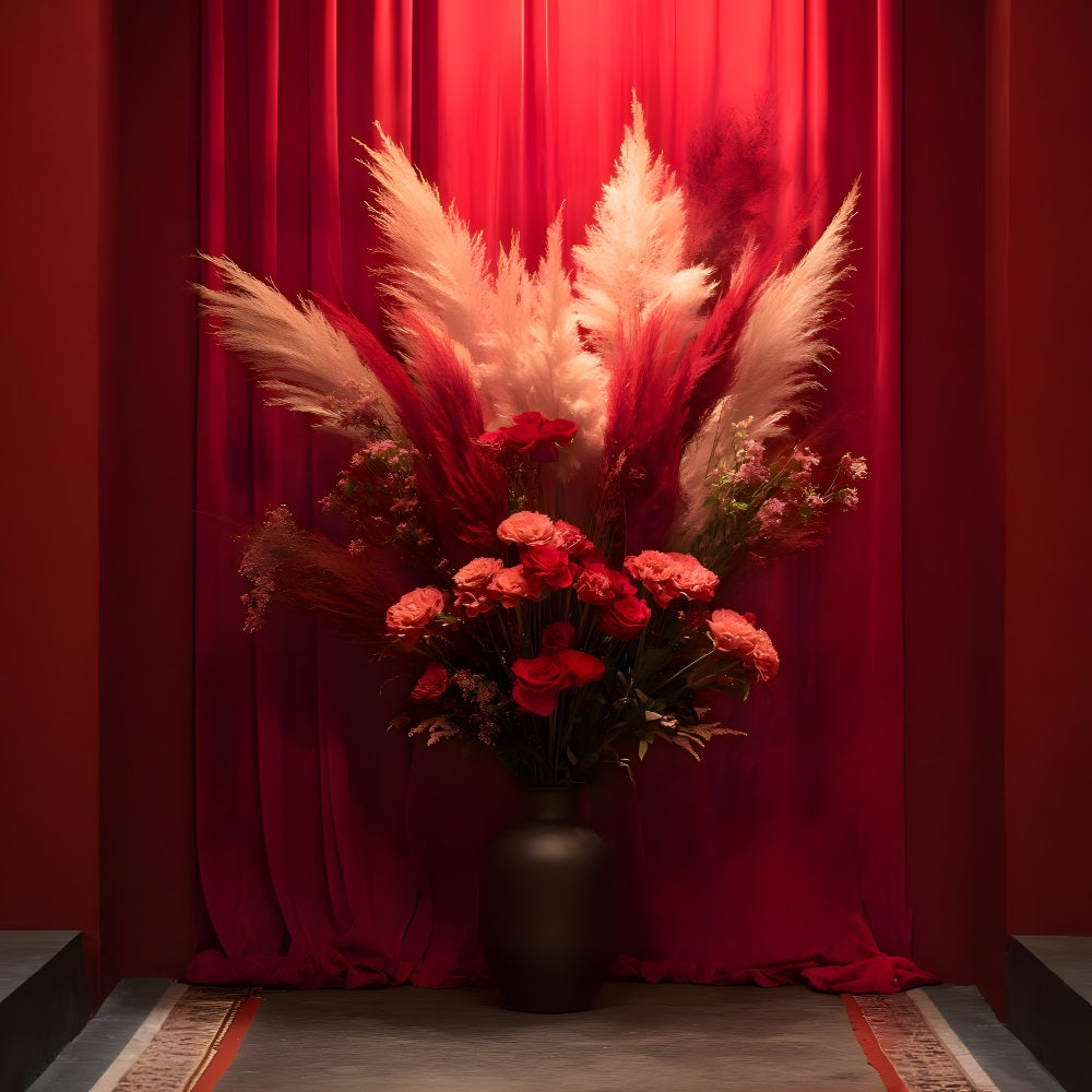 Sfondo Boho Con Zucca Illuminata Dal Sole Dell'Ora D'Oro RR8-515