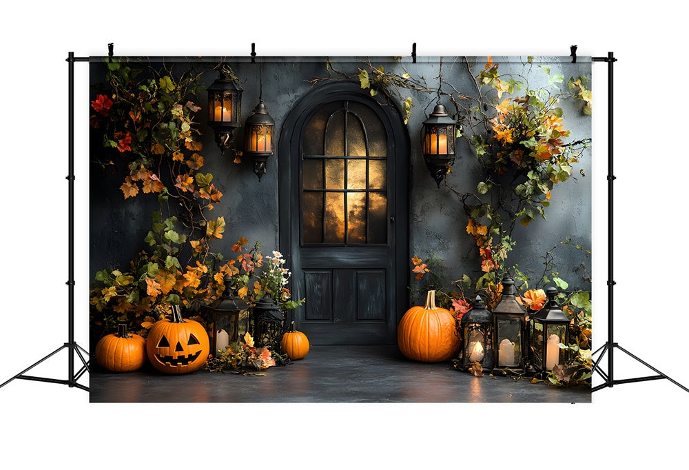 Sfondo Autunnale Con Zucche Per Porta A Muro Retro RR9-20