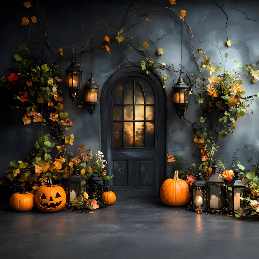 Sfondo Autunnale Con Zucche Per Porta A Muro Retro RR9-20