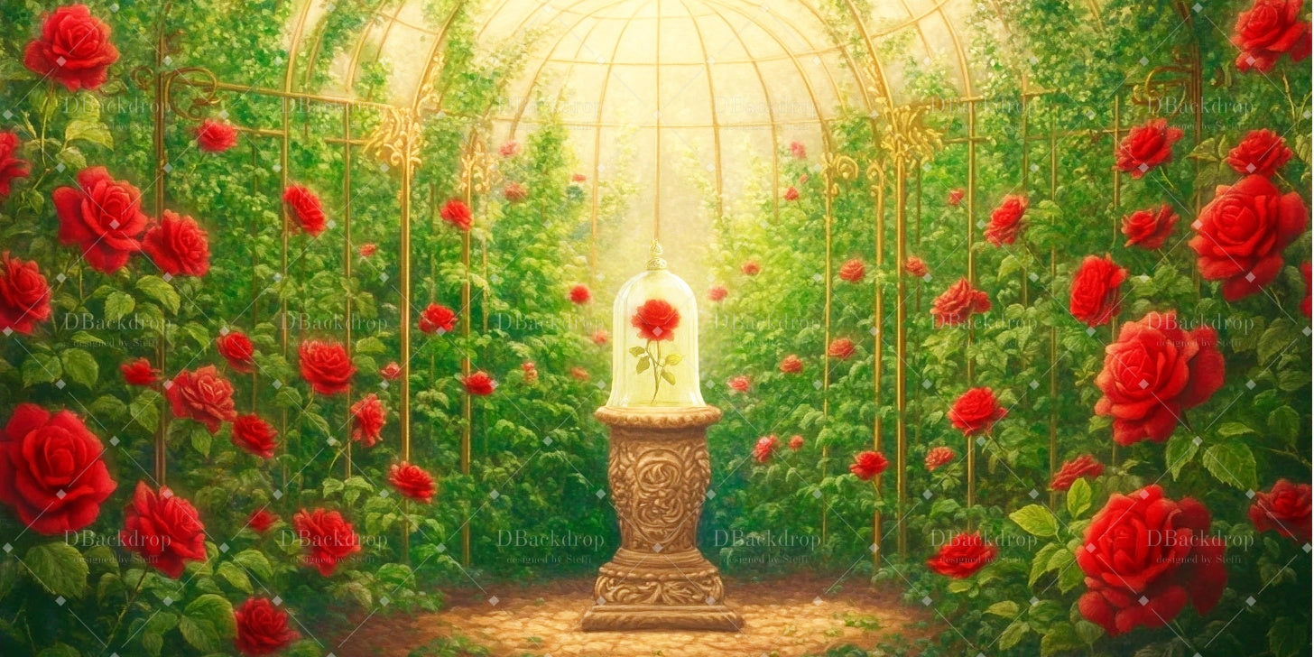 Fondale Per Recital Di Danza Serra Di Rose Fondale Per Palcoscenico Teatrale CSH59-T29