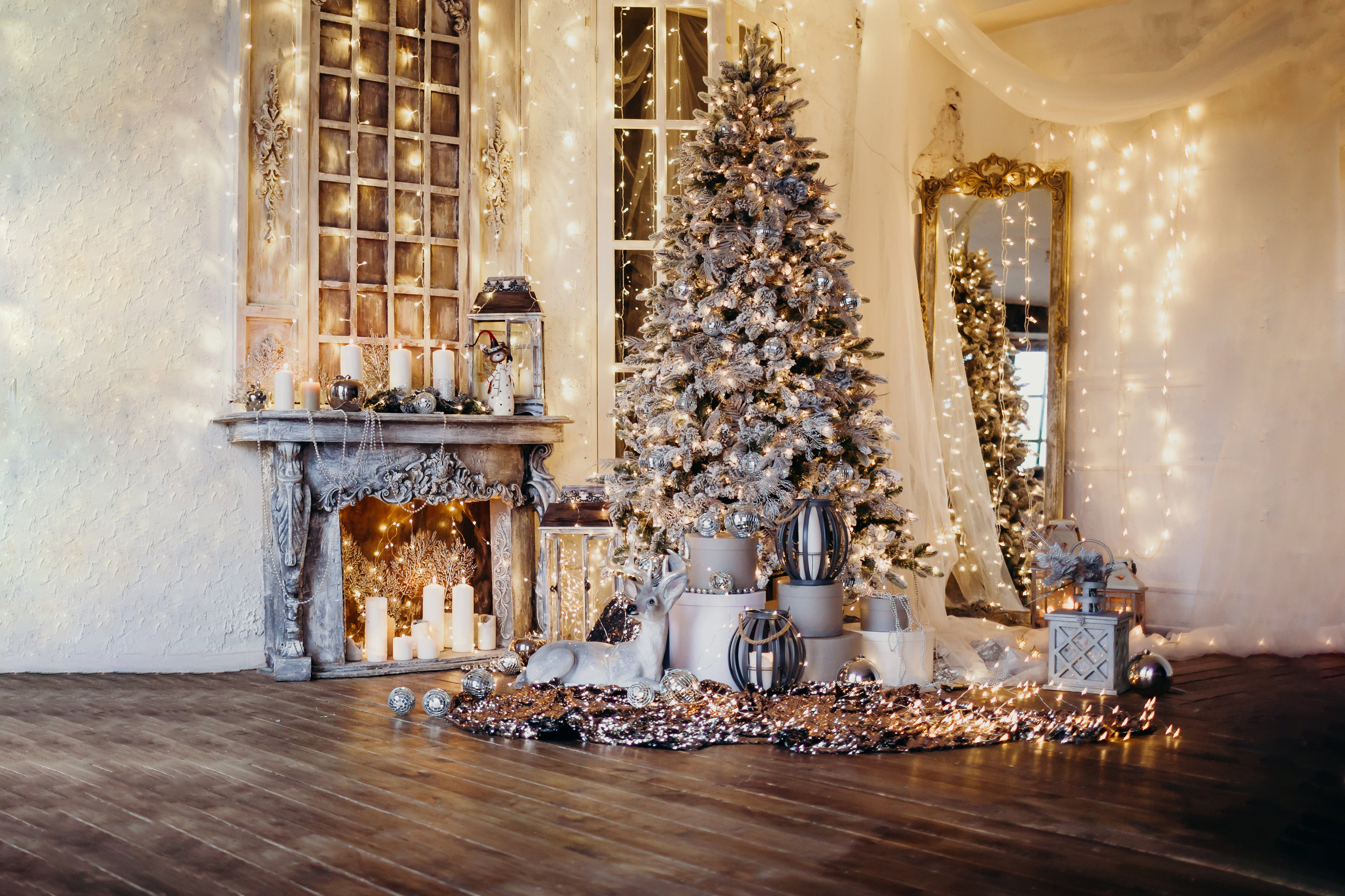 Fondali Natalizi Per Fotografia Fondali Fotografici Per Albero Di Natale SH1205
