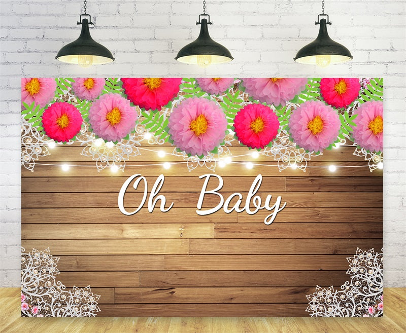 Oh Baby Fondali Fotografici Floreali Per Baby Shower TKH1607