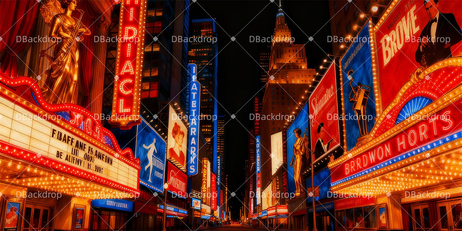Fondali Per Palcoscenici Di Broadway Fondali Per Celebrazioni Di Broadway Per Teatro TWW511-T79