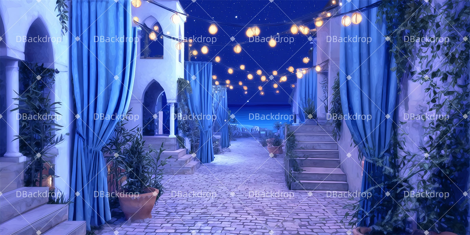 Sfondi Per Spettacoli Fondali Per Bar Sulla Spiaggia Fondali Per Palchi Di Chiese TWW510-T25