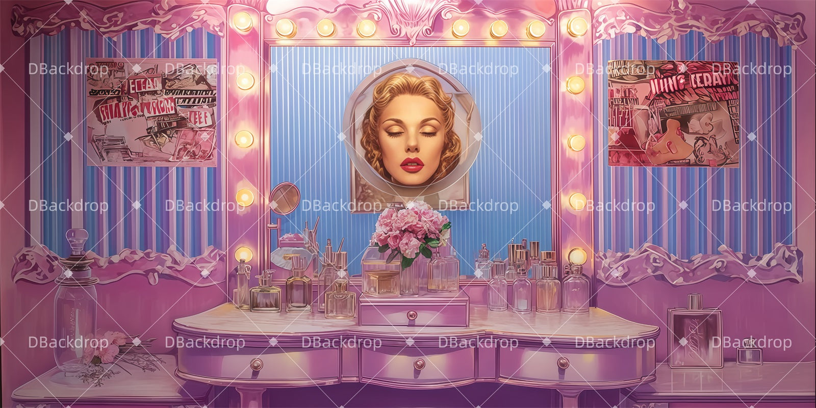 Fondali Per Palcoscenico Fondale Per Camerino Di Peggy Per Teatro TWW511-T10