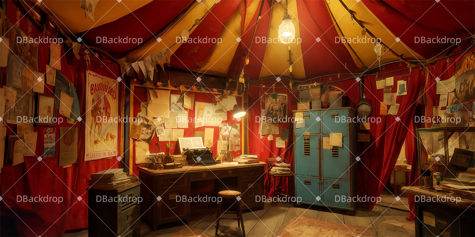 Fondale Per Palcoscenico Teatrale Calloway'S Circus Office Fondali Per Teatro TWW511-T39