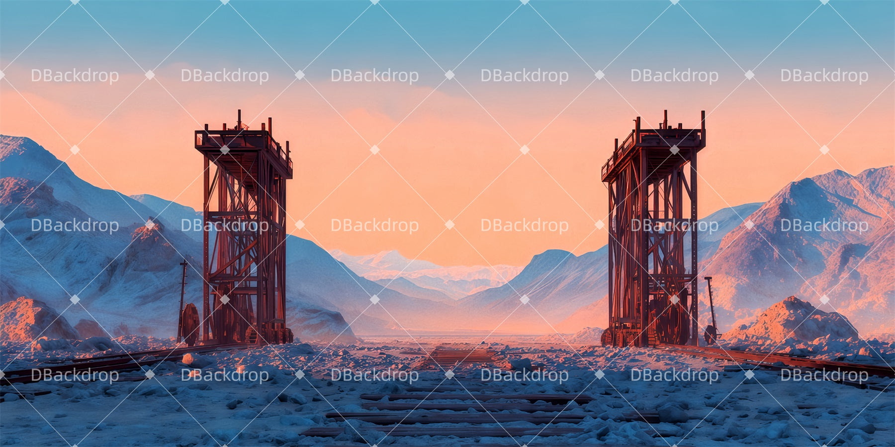 Grandi Fondali Per Palcoscenico Ingresso Della Miniera Fondale Per Cinema TWW511-T48