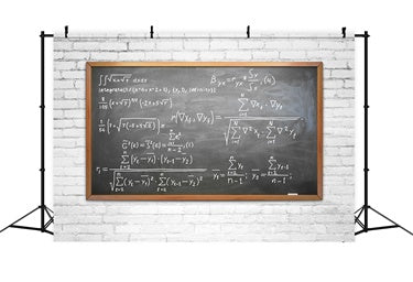 Ritorno A Scuola Sfondo Lavagna Muro Di Mattoni BRP7-50