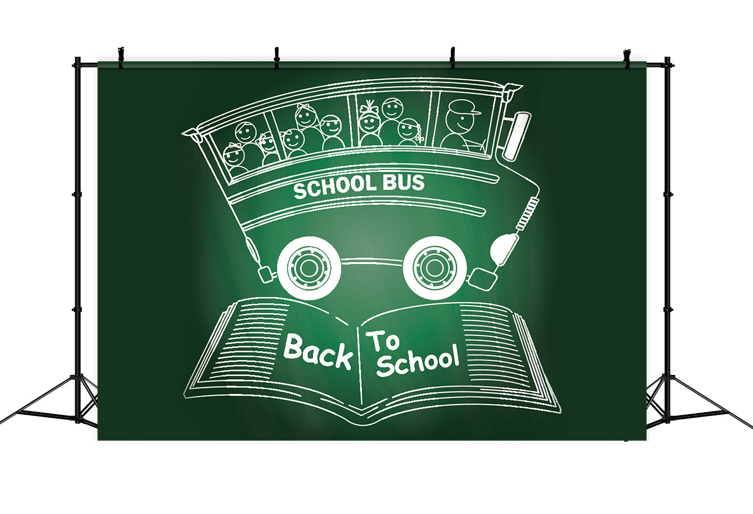 Magico Scuolabus Ritorno A Scuola Sullo Sfondo BRP7-21