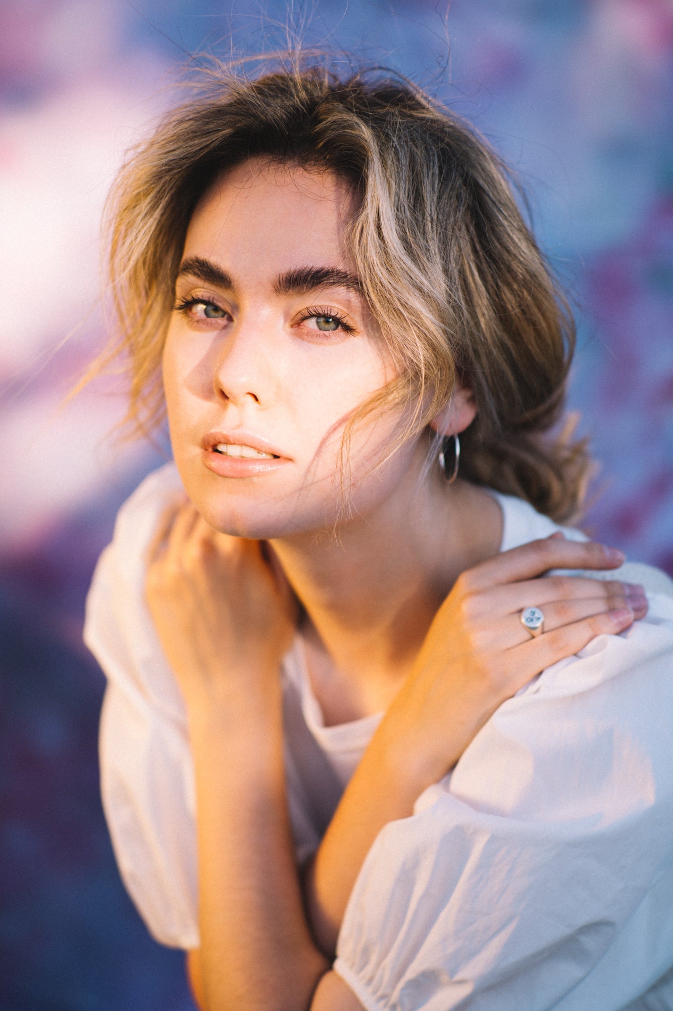 Fiori Rosa Sfondo Sfocato Per La Fotografia Di Neonati S-100